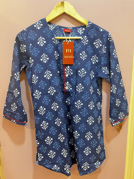 Handblock Print Short Kurti